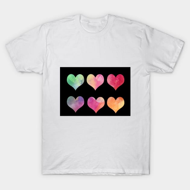 love hearts T-Shirt by Anisriko